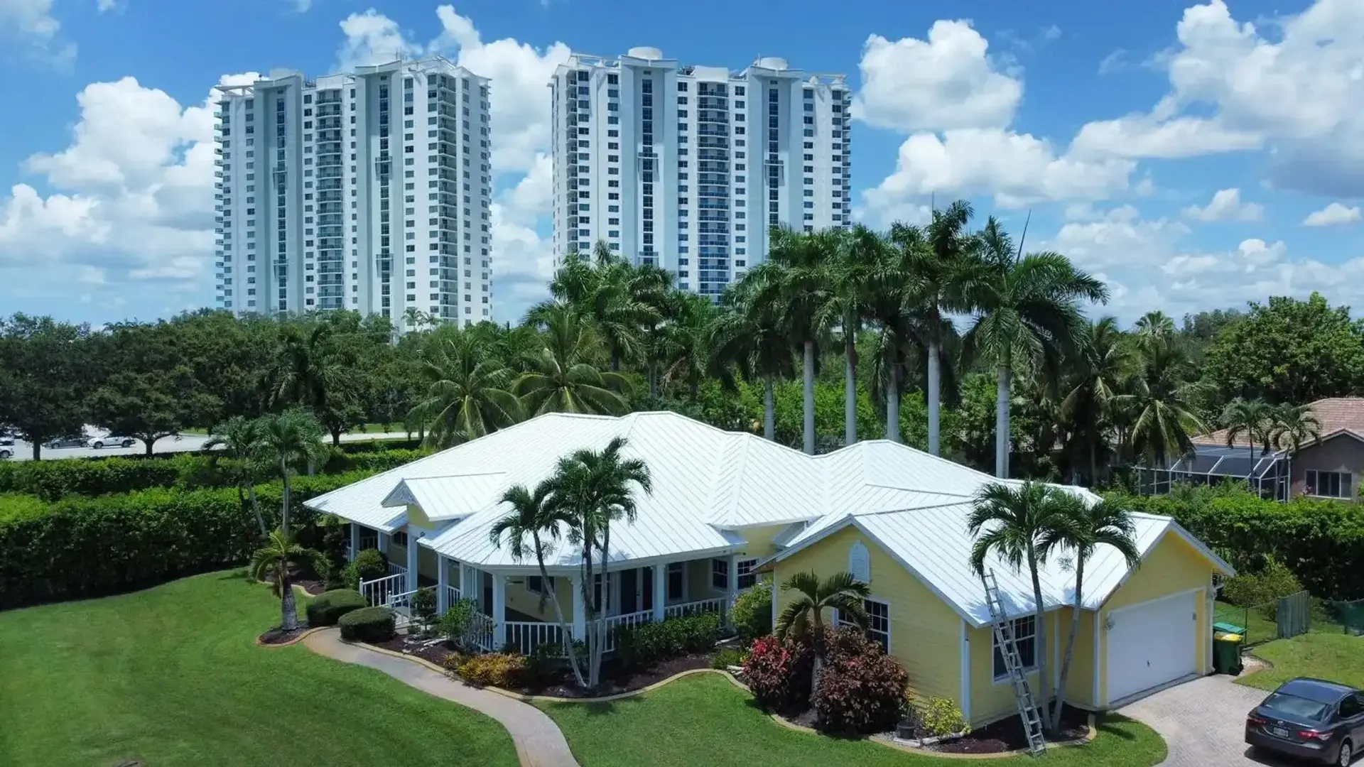 Completed tile roof in South Florida
